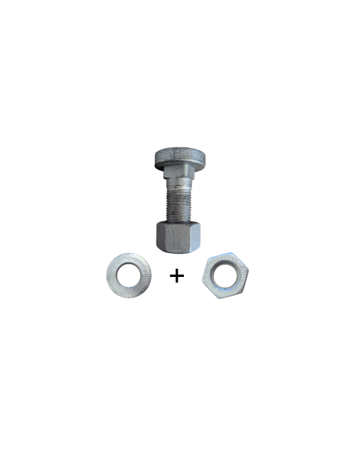 Vis 16x50 - Collé Carré - Classe 10.9 - Pas de 1.5