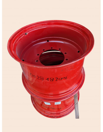 Jantes agricole, W 18X28, Voie fixe, Rouge Fendt, D028182006, roue de démonte, tracteur, roue, jante