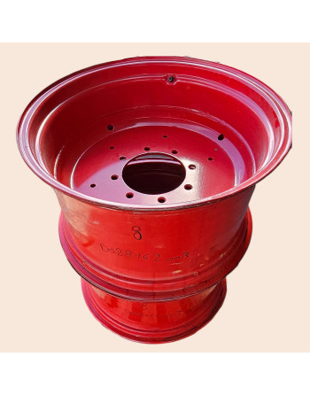 Jante tracteur, roue agricole rouge sur-mesure, jante d'occasion, roue de démonte